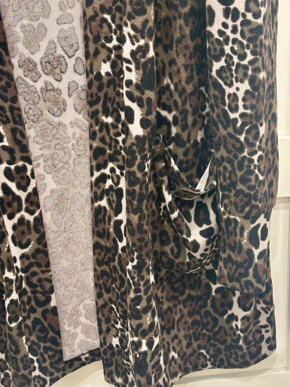 Sanctuary Leopard-Pattern Open Cardigan - Brown & Black - Picture 2 of 4